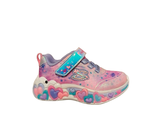Skechers Mädchen Rosa Multi BLINKER