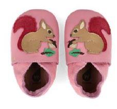 Bobux Lederpatschen Eichhörnchen Rosa